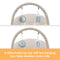 Baby Trend Sit N' Sway Portable Swing detachable toy bar with two hanging toys