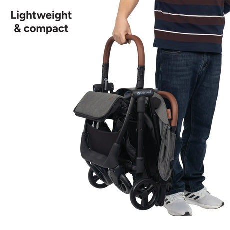 Baby Trend Sonar Compact Lightweight Stroller is lightweight and compact