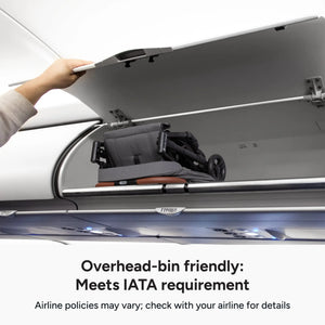 Baby Trend Sonar Compact Lightweight Stroller is overhead bin friendly and meets IATA requirement