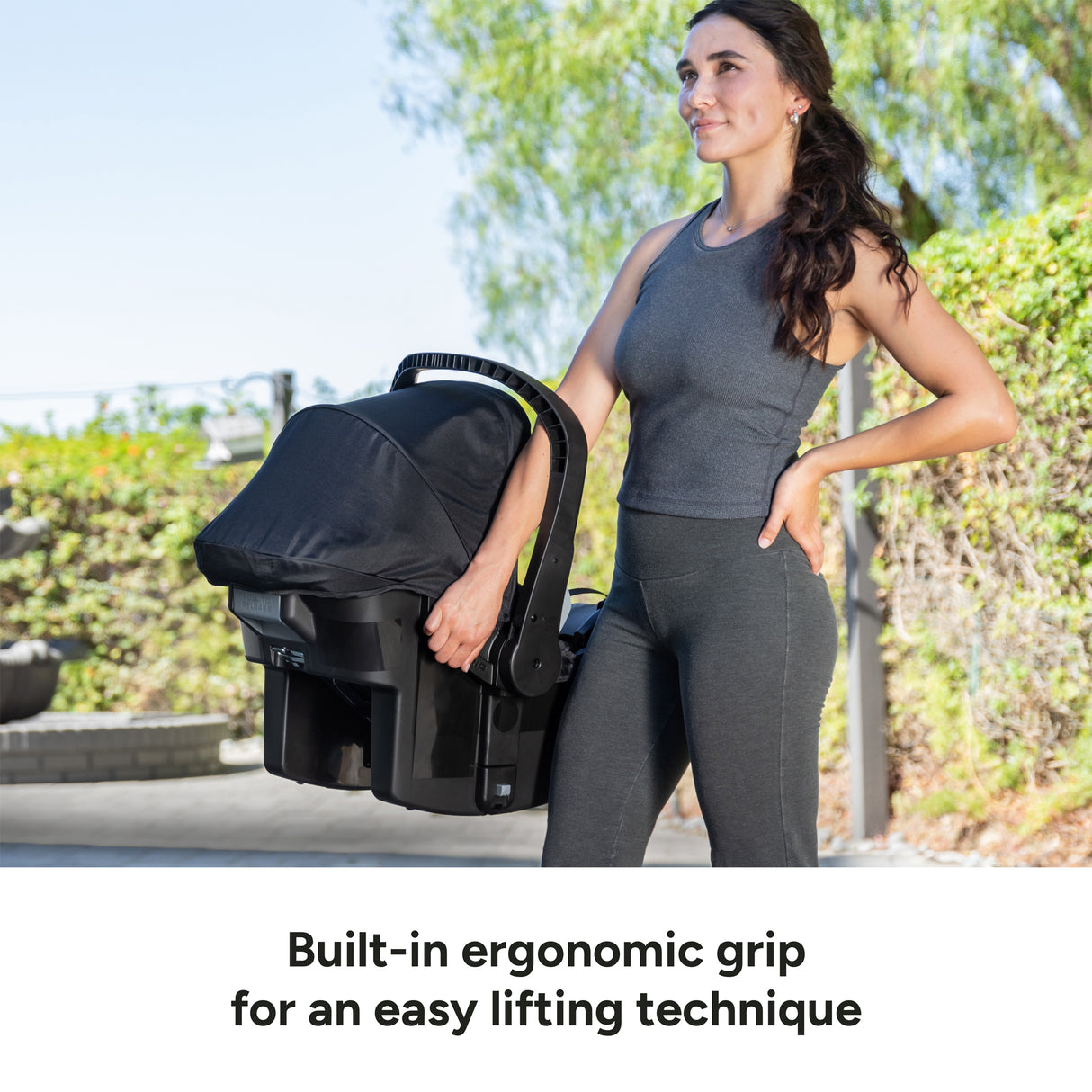 Baby Trend EZ-Lift Infant Car Seat built in ergonomic grip for an easy lift