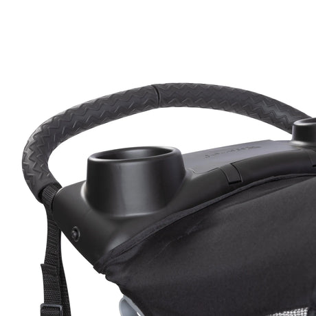 Wide rubber handle for parents on the Baby Trend Expedition DLX Jogger Travel System with EZ-Lift 35 PLUS Infant Car Seat