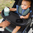 Load image into gallery viewer, Child tray with two cup holders from the Baby Trend Expedition DLX Jogger Stroller