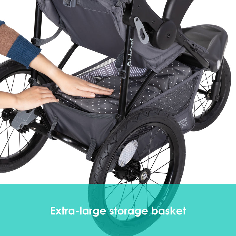 Baby Trend Expedition Zero Flat Jogger Travel System with LED Lights