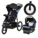 Load image into gallery viewer, Baby Trend Expedition Zero Flat Jogging Stroller Travel System with LED Lights