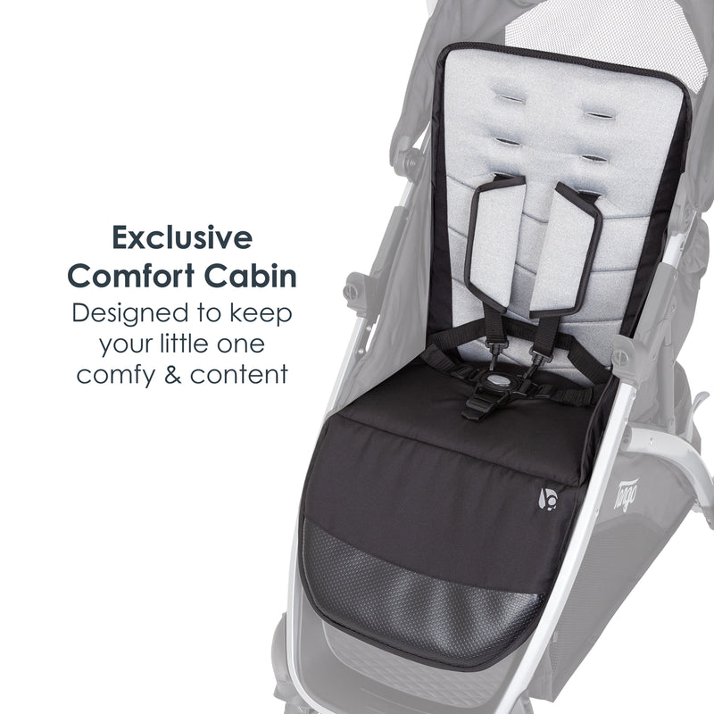 Baby Trend Tango Stroller comfort cabin, designed to keep little one comfy