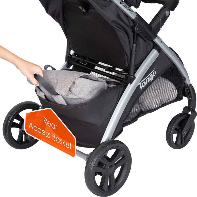 Baby Trend Tango Stroller rear access basket