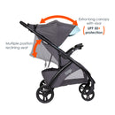 Load image into gallery viewer, Baby Trend Tango Stroller extra long canopy with visor and multiple position reclining seat