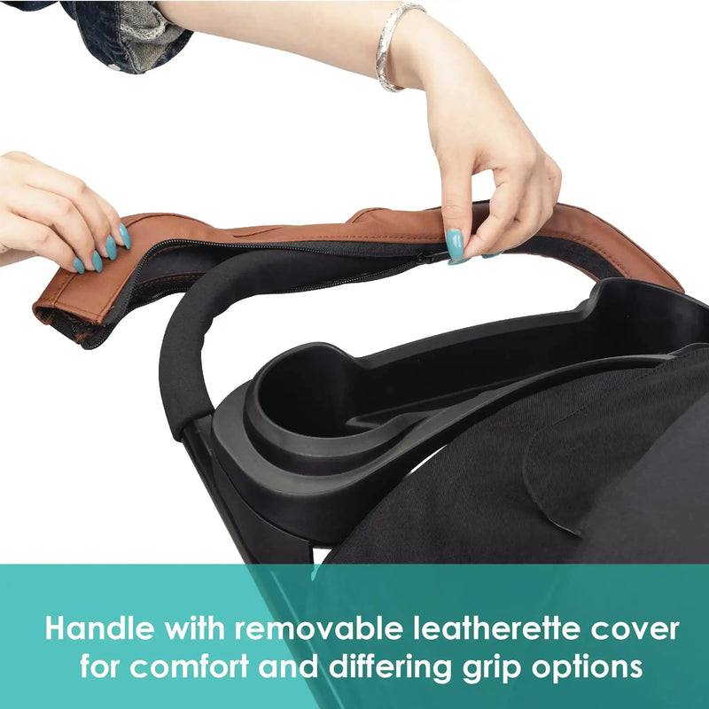 Baby Trend Tango PRO Stroller handle with removable leatherette cover