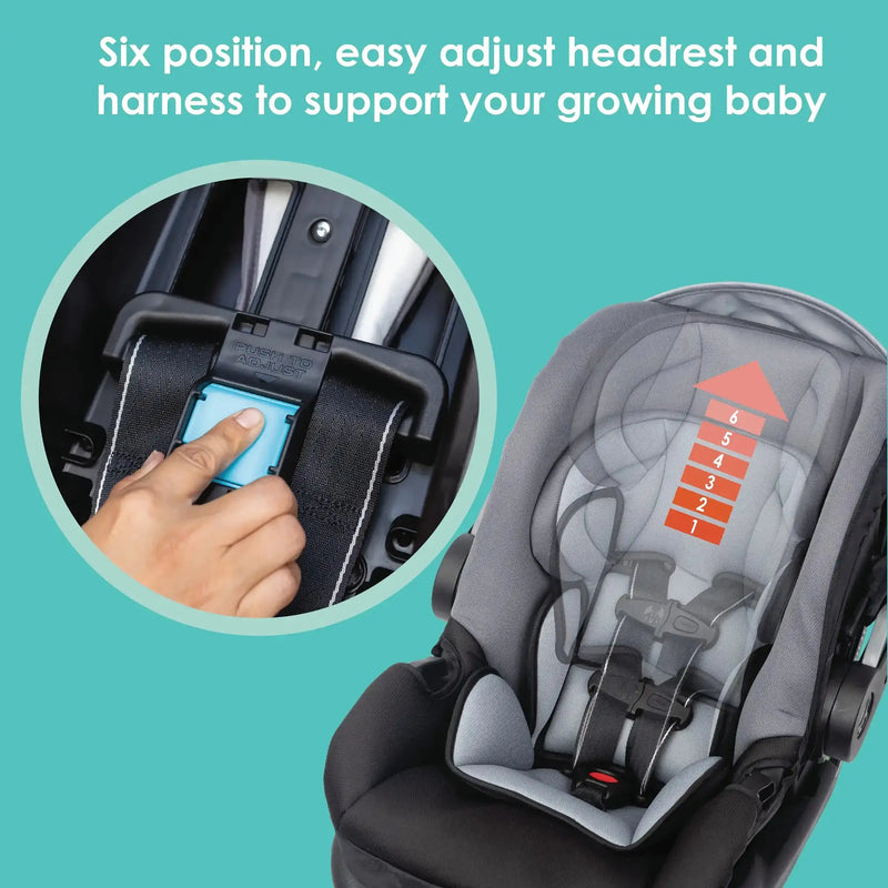 Baby Trend Tango PRO Stroller six position easy adjust headrest