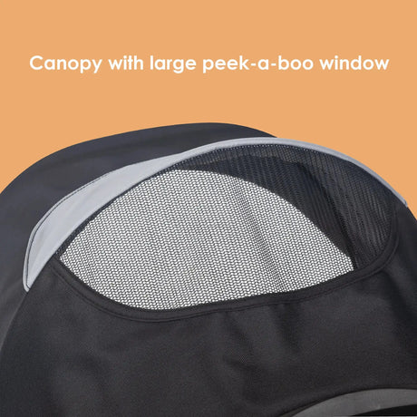 Baby Trend Tango PRO Stroller canopy with large peek a boo window