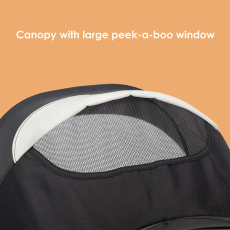 Baby Trend Tango PRO Stroller canopy with large peek a boo window