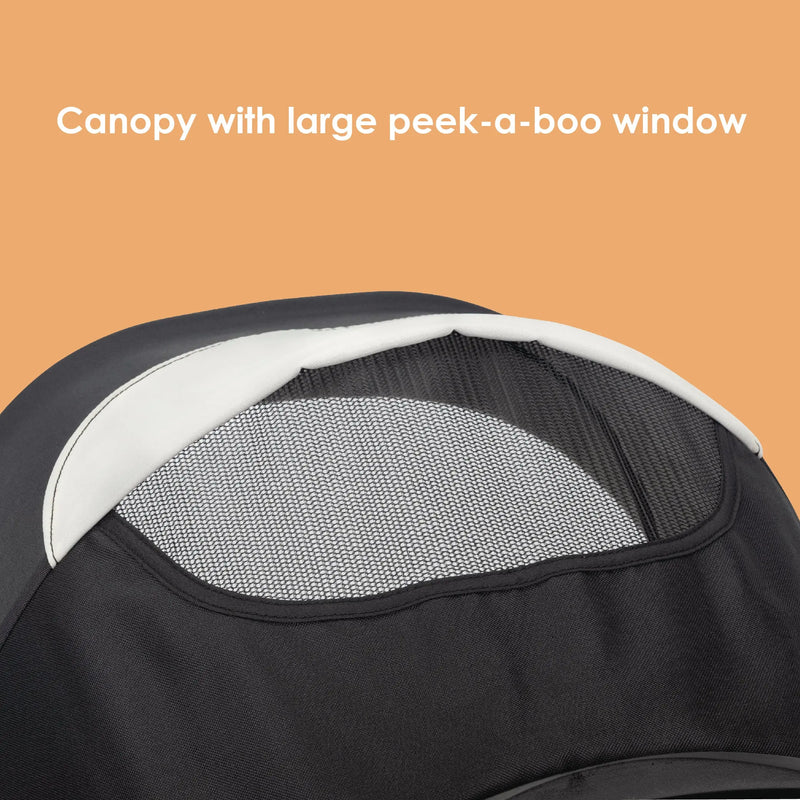 Baby Trend Tango PRO Stroller canopy with large peek a boo window