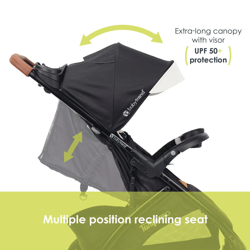Baby Trend Tango PRO Stroller multiple position reclining seat