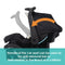 Baby Trend Secure-Lift Infant Car Seat handle can be used as an anti rebound bar 