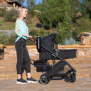 Load image into gallery viewer, Passport Switch 6-in-1 Modular Travel System with EZ-Lift PLUS Infant Car Seat - Midnight Cocoa (Meijer Exclusive)
