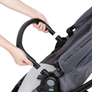 Baby Trend Sonar Switch 6-in-1 Modular Stroller bumper bar on the seat