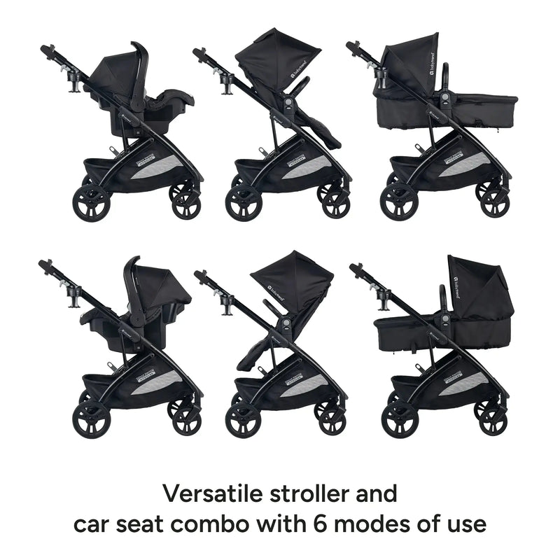 Baby Trend Sonar Switch 6-in-1 Modular Stroller Travel System versatile stroller and car seat combo