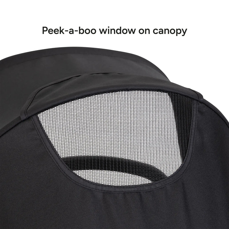 Peek a boo window on canopy of the Baby Trend Sonar Switch 6-in-1 Modular Stroller 