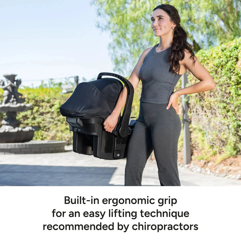 Baby Trend EZ-Lift PLUS Infant Car Seat built in ergonomic grip for an easy lifting