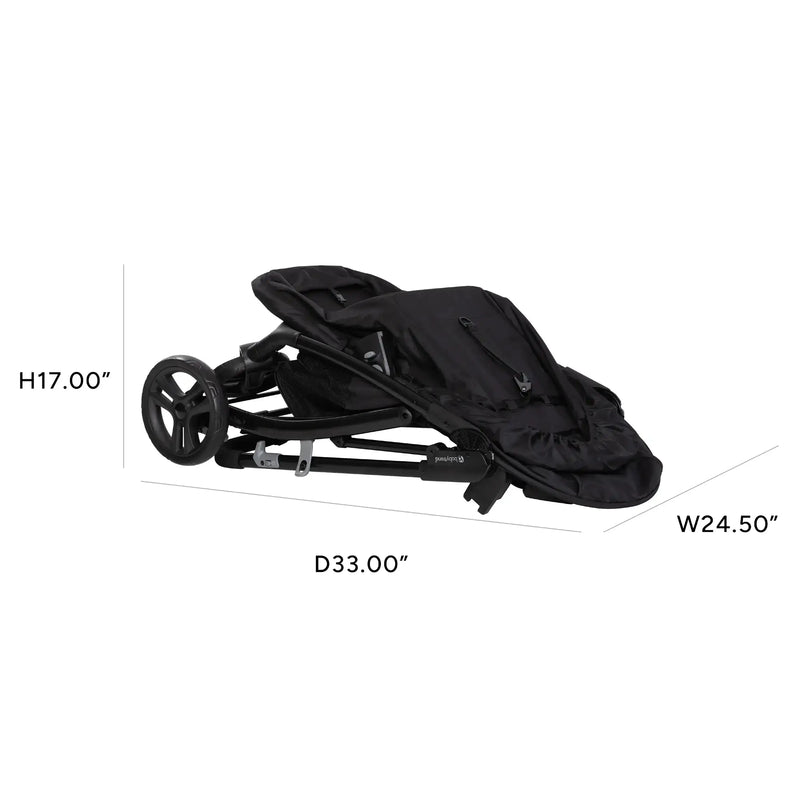 Baby Trend Sonar Switch 6-in-1 Modular Stroller folded dimensions