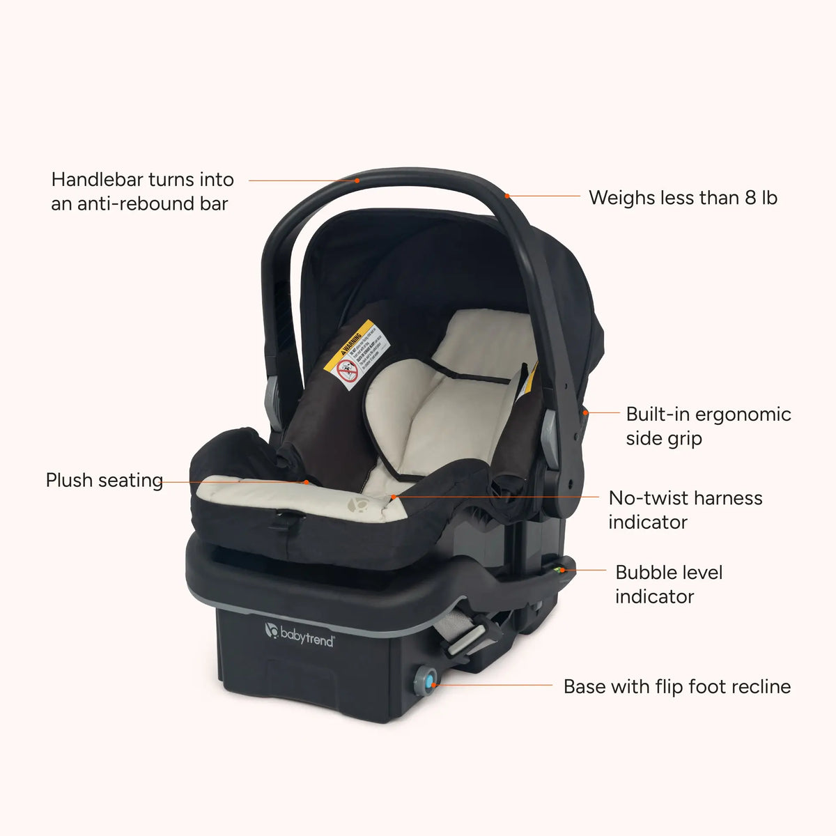 Baby Trend EZ-Lift Infant Car Seat feature call out