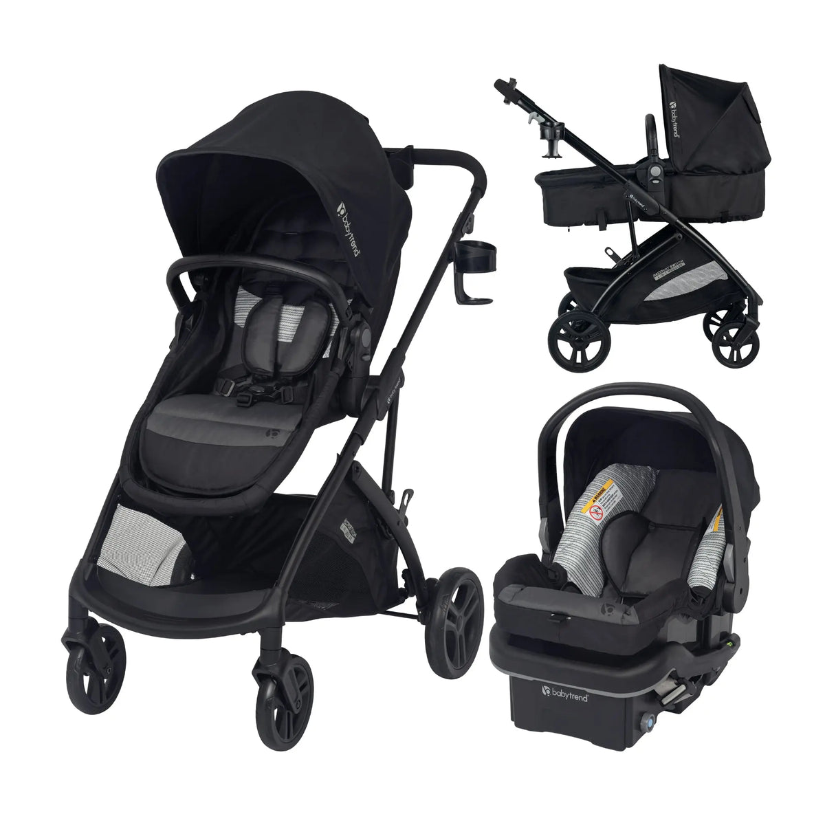 Baby Trend Passport Switch 6-in-1 Modular Stroller Travel System with EZ-Lift Infant Car Seat