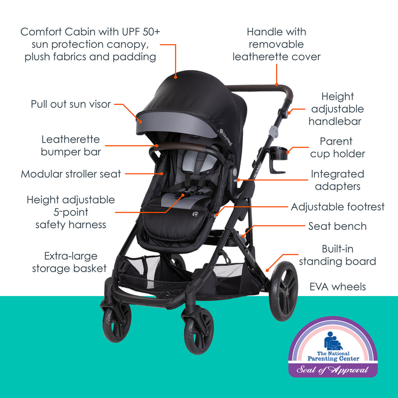 Baby Trend Morph Single to Double Modular Stroller