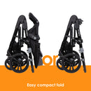 Load image into gallery viewer, Easy compact fold from the Baby Trend Morph Single to Double Modular Stroller