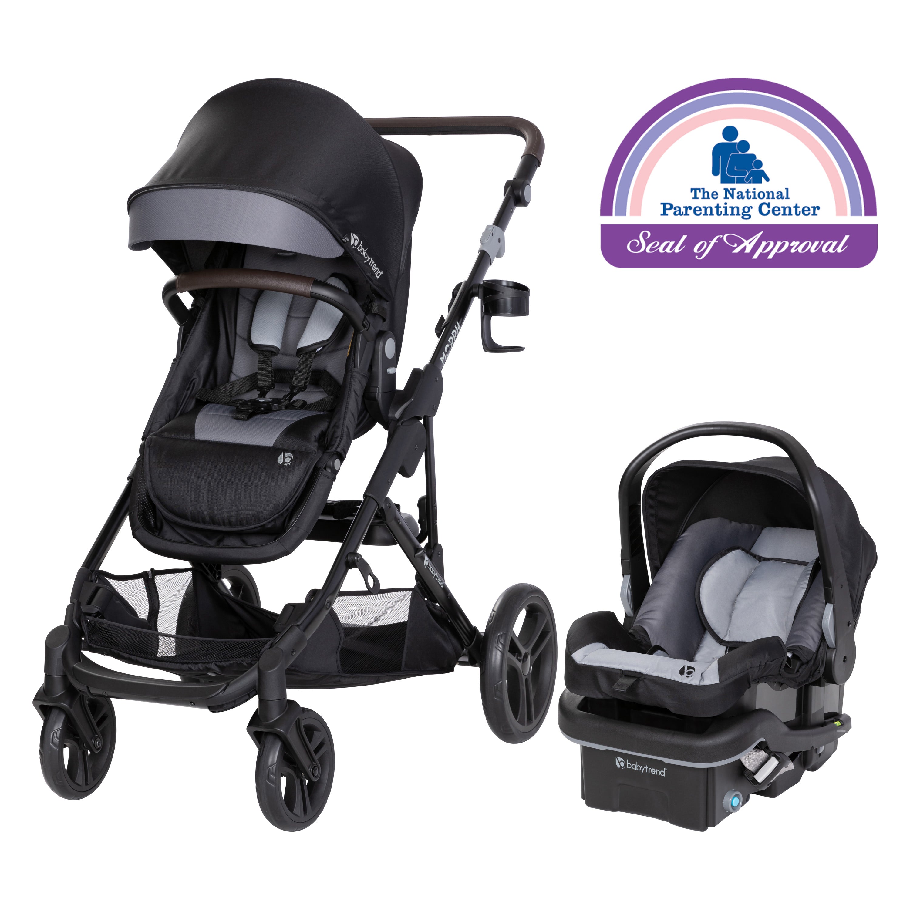 Baby Trend Morph Single to Double Modular Stroller Travel System with EZ-Lift 35 PLUS Infant Car Seat