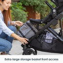 Load image into gallery viewer, Extra-large storage basket front access from the Baby Trend Morph Single to Double Modular Stroller