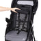 Child seat back roll up to convert into mesh air flow from the Baby Trend Passport Seasons All-Terrain Stroller Travel System with EZ-Lift 35 PLUS Infant Car Seat