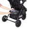 Extra large storage basket on the Baby Trend Passport Seasons All-Terrain Stroller Travel System with EZ-Lift 35 PLUS Infant Car Seat