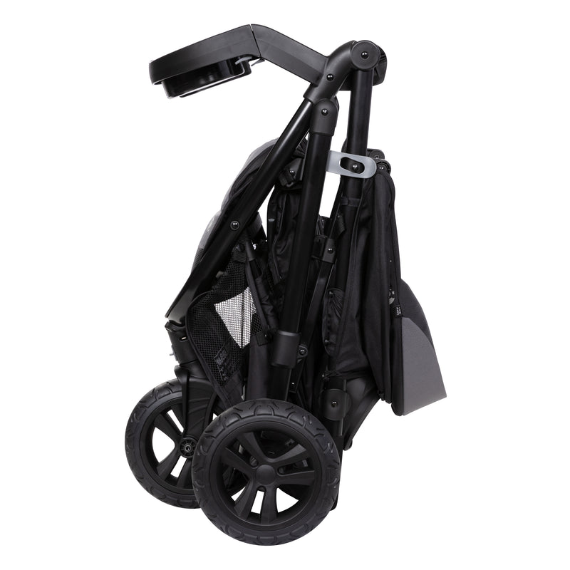 Compact fold of the Baby Trend Passport Seasons All-Terrain Stroller Travel System