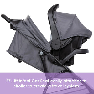 Venture 4-Wheel Stroller Travel System with EZ-Lift™ Infant Car Seat in Desert Grey (Walmart Exclusive)