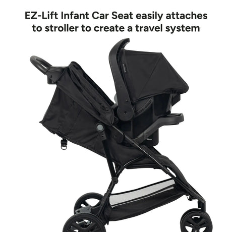 Baby Trend Venture 3-Wheel Stroller EZ-Lift Infant Car Seat easily attaches to stroller