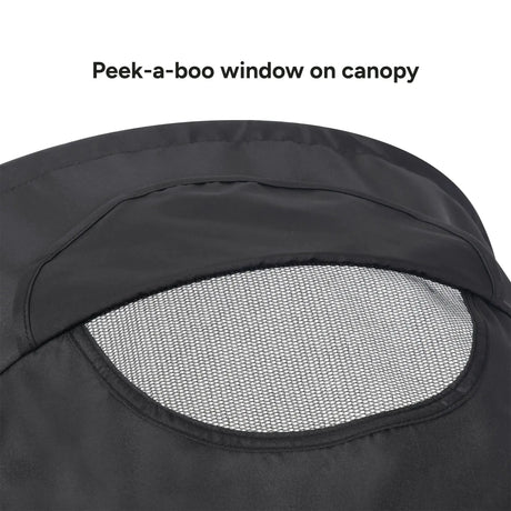 Baby Trend Venture 3-Wheel Stroller peek-a-boo window on canopy