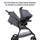Load image into gallery viewer, Baby Trend Venture 3-Wheel Stroller EZ-Lift Infant Car Seat easily attaches to stroller