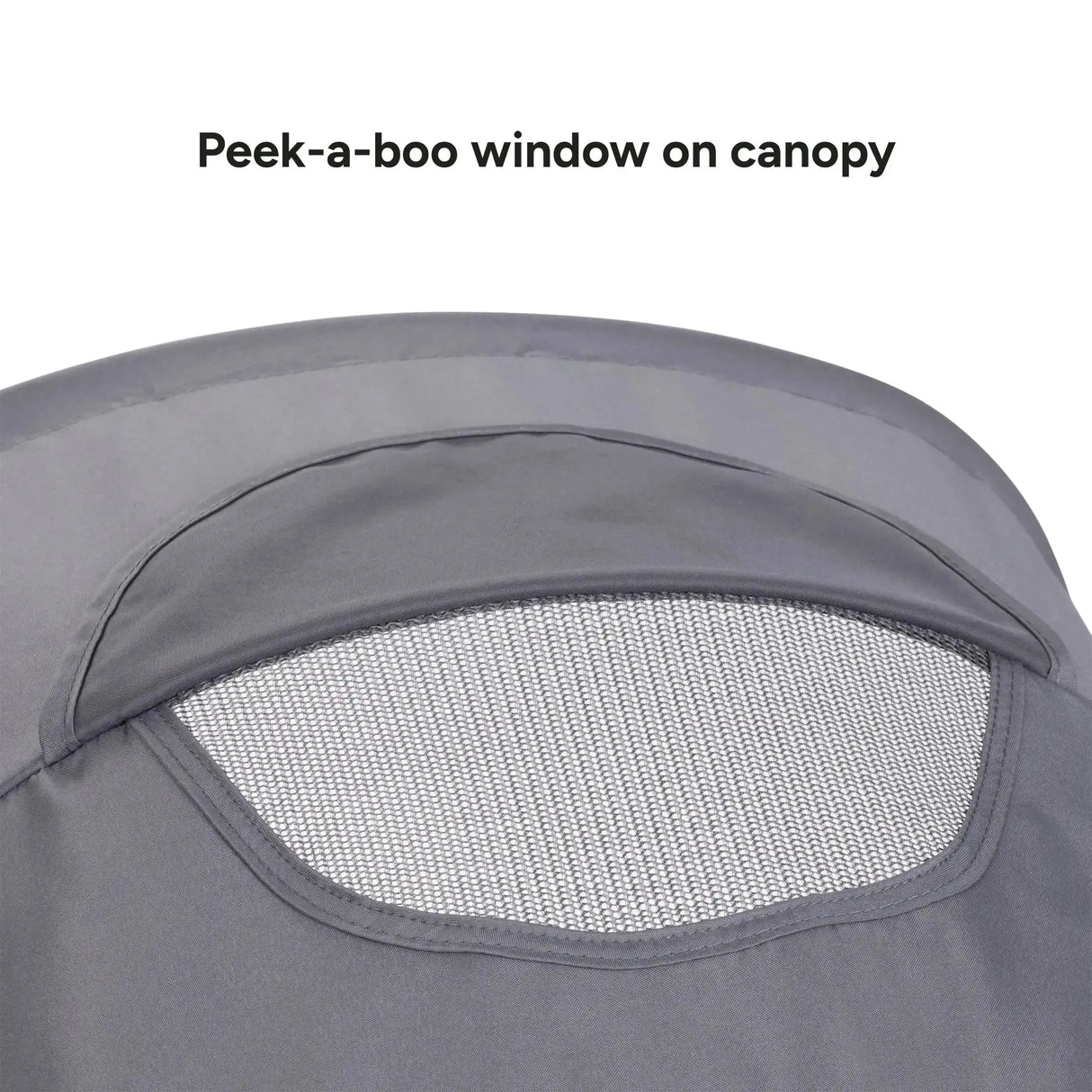 Baby Trend Venture 3-Wheel Stroller peek-a-boo window on canopy