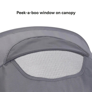Baby Trend Venture 3-Wheel Stroller peek-a-boo window on canopy