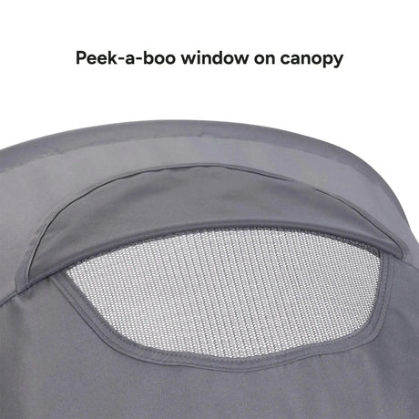 Baby Trend Venture 3-Wheel Stroller peek-a-boo window on canopy