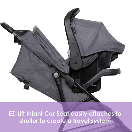 Baby Trend Venture 3-Wheel Stroller EZ-Lift Infant Car Seat easily attaches to stroller