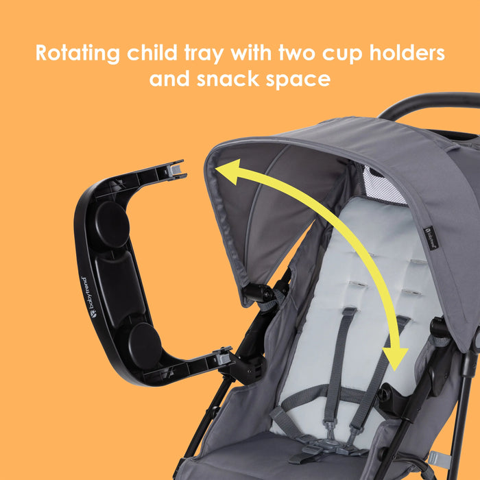 Baby Trend Venture 3-Wheel Stroller Travel System with rotating snack tray