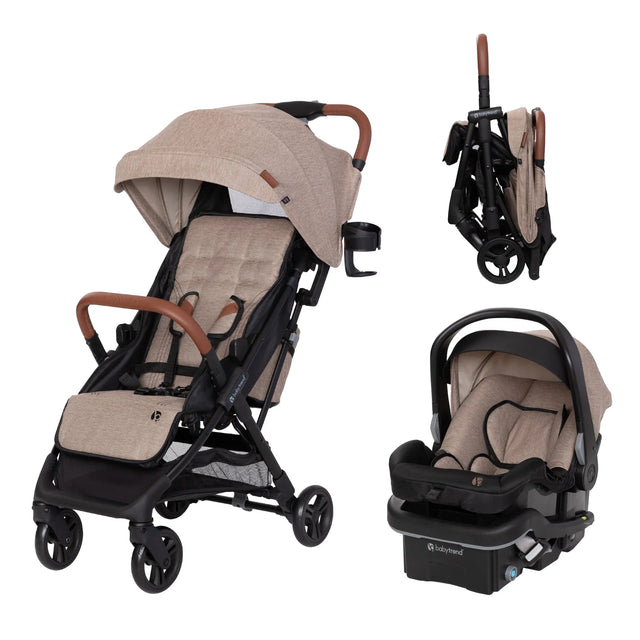 Baby Trend York Compact Stroller Travel System with EZ-Lift™ PRO Infant Car Seat with a preview of the stroller folded