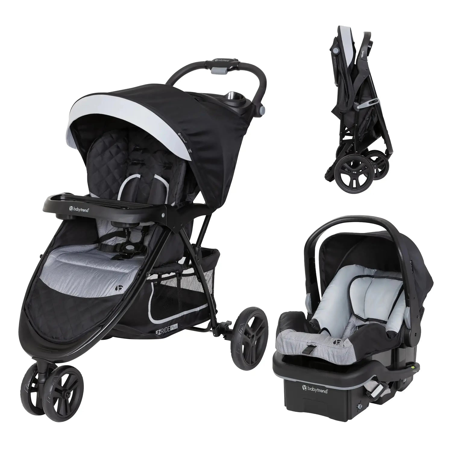 Baby Trend EZ Ride PLUS Stroller Travel System with EZ-Lift PLUS Infant Car Seat