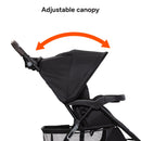 Load image into gallery viewer, EZ Ride DLX Stroller Travel System with EZ-Lift PLUS Infant Car Seat in Dash Midnight (Meijer Exclusive)