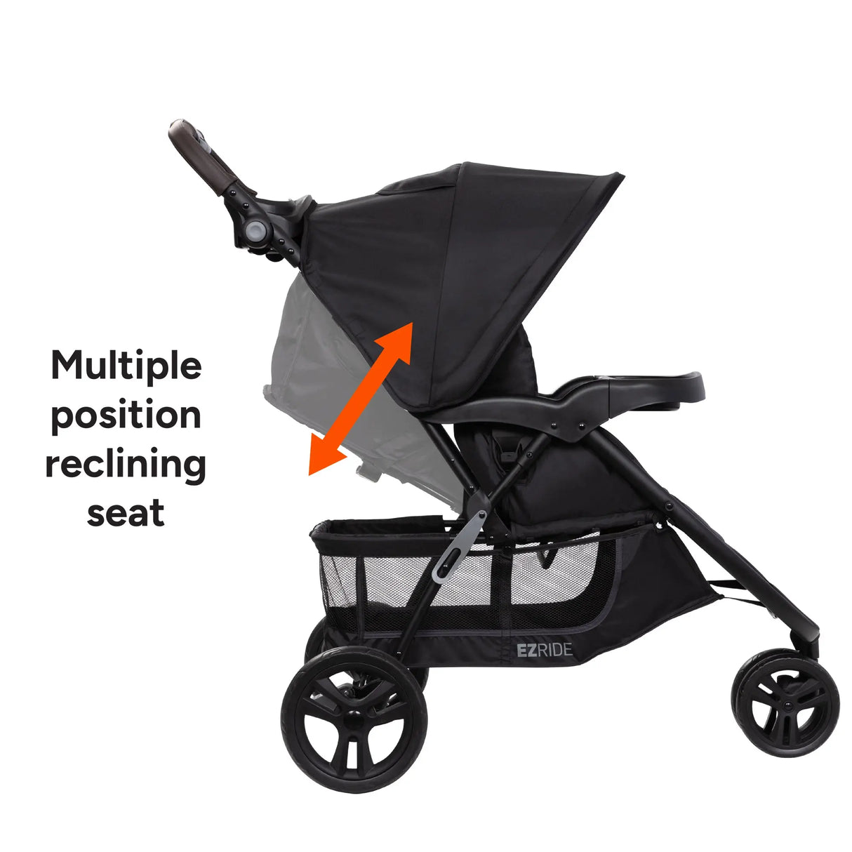 EZ Ride DLX Stroller Travel System with EZ-Lift PLUS Infant Car Seat in Dash Midnight