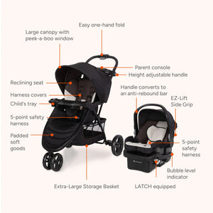 EZ Ride Travel System with EZ-Lift™ Infant Car Seat