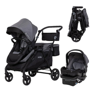 Journey All-in-One Stroller to Wagon Travel System with EZ-Lift™ PRO Infant Car Seat in Cosmic Black (Target Exclusive)
