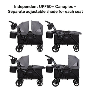 Journey All-in-One Stroller to Wagon Travel System with EZ-Lift™ PRO Infant Car Seat in Cosmic Black (Target Exclusive)