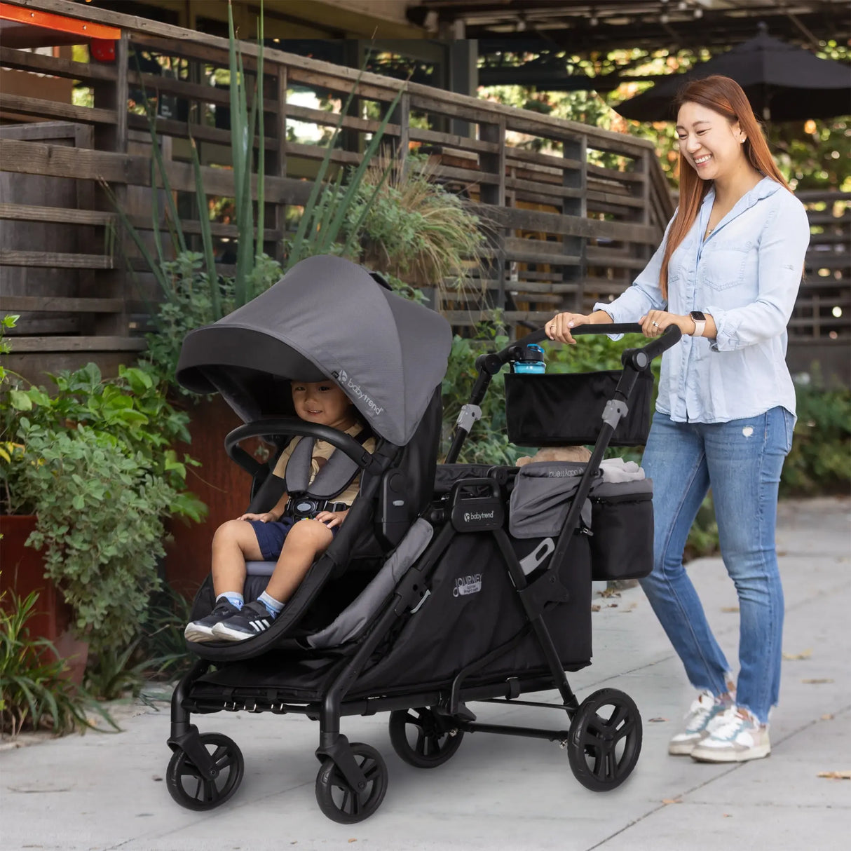 Journey All-in-One Stroller to Wagon Travel System with EZ-Lift™ PRO Infant Car Seat in Cosmic Black (Target Exclusive)